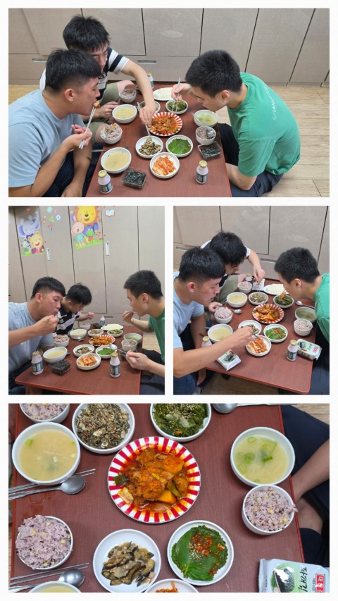 7월08일(수) 이용인 가정식 식사