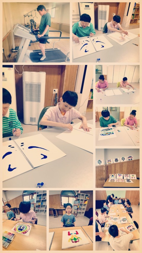 8월 05일(수) 미술활동(데칼코마니)